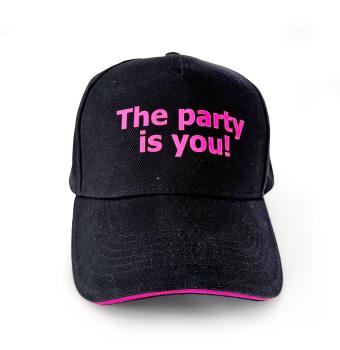 Preview: Base Cap, schwarz ° The party is you!